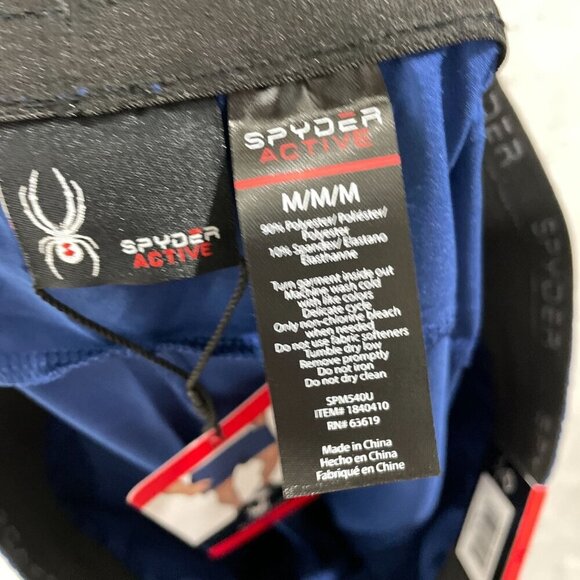 NEW Spyder Active Mens M Blue Athletic Shorts Lightweight - Picture 5 of 6